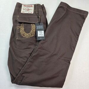 True Religion Men's 700820 Cargo Pants HS Outline Bracken Brown 30 NWT
